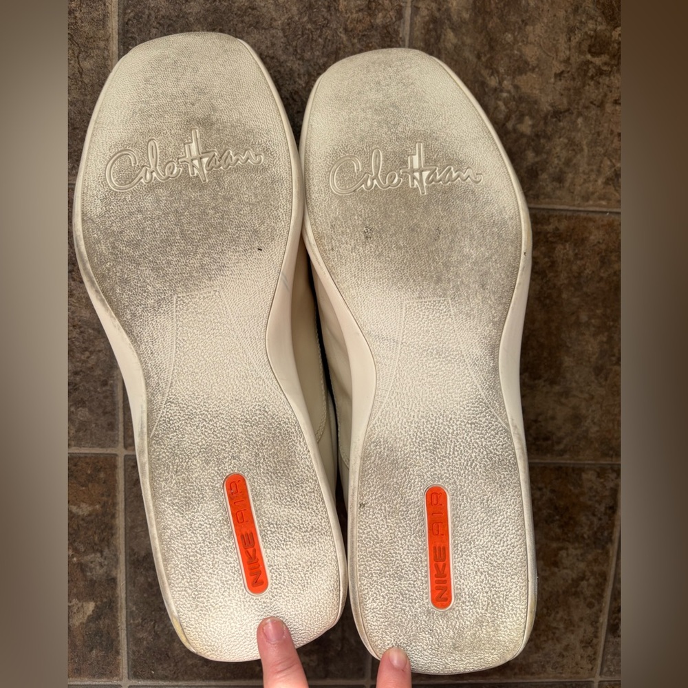Cole Haan White Leather Sneakers - Picture 9 of 15